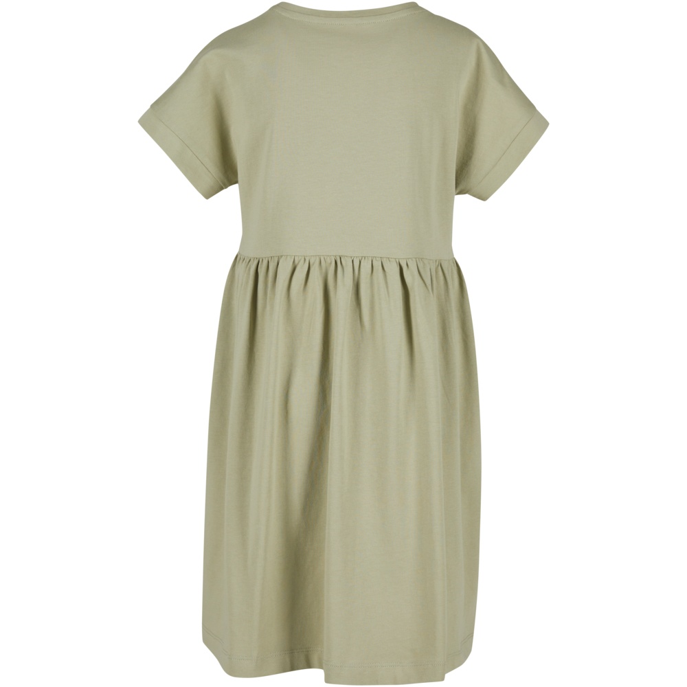 Urban Classics - Organic Empire Valance Tee Kids Short dress - Green